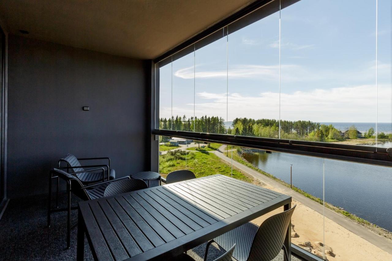 Marina Chalets Studios By Hiekka Booking - Sisaeltaeae Liinavaatteet Ja Loppusiivouksen Калайоки Номер фото